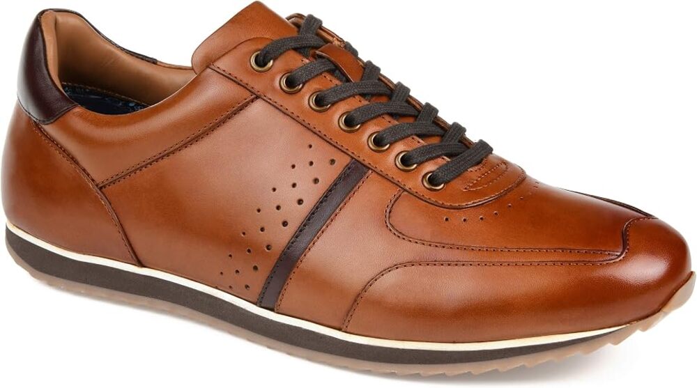 Thomas & Vine Men's Fenway Low Top Sneaker - Cognac Siz 10 Nwt